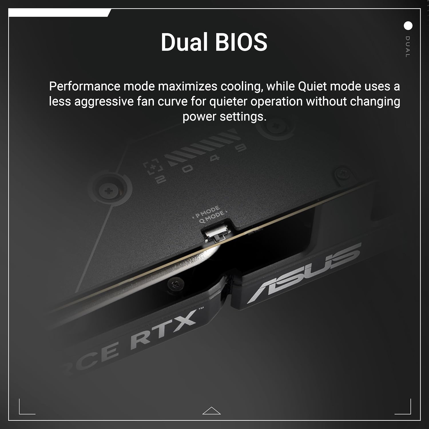 ASUS Dual NVIDIA GeForce RTX 5060 8GB GDDR7 OC Edition graphics card with black shroud, cooling fans, PCIe 5.0 connector, and branding.